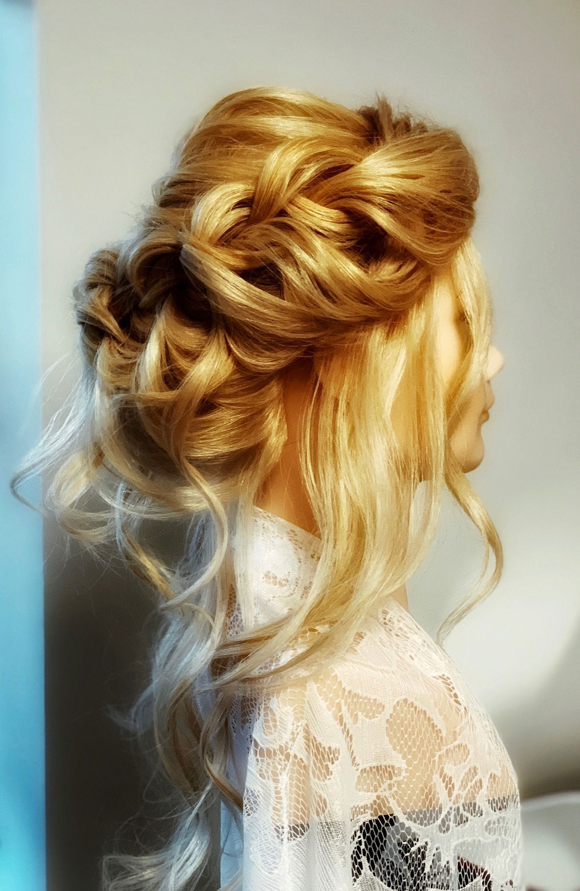 Halo Braid Updo