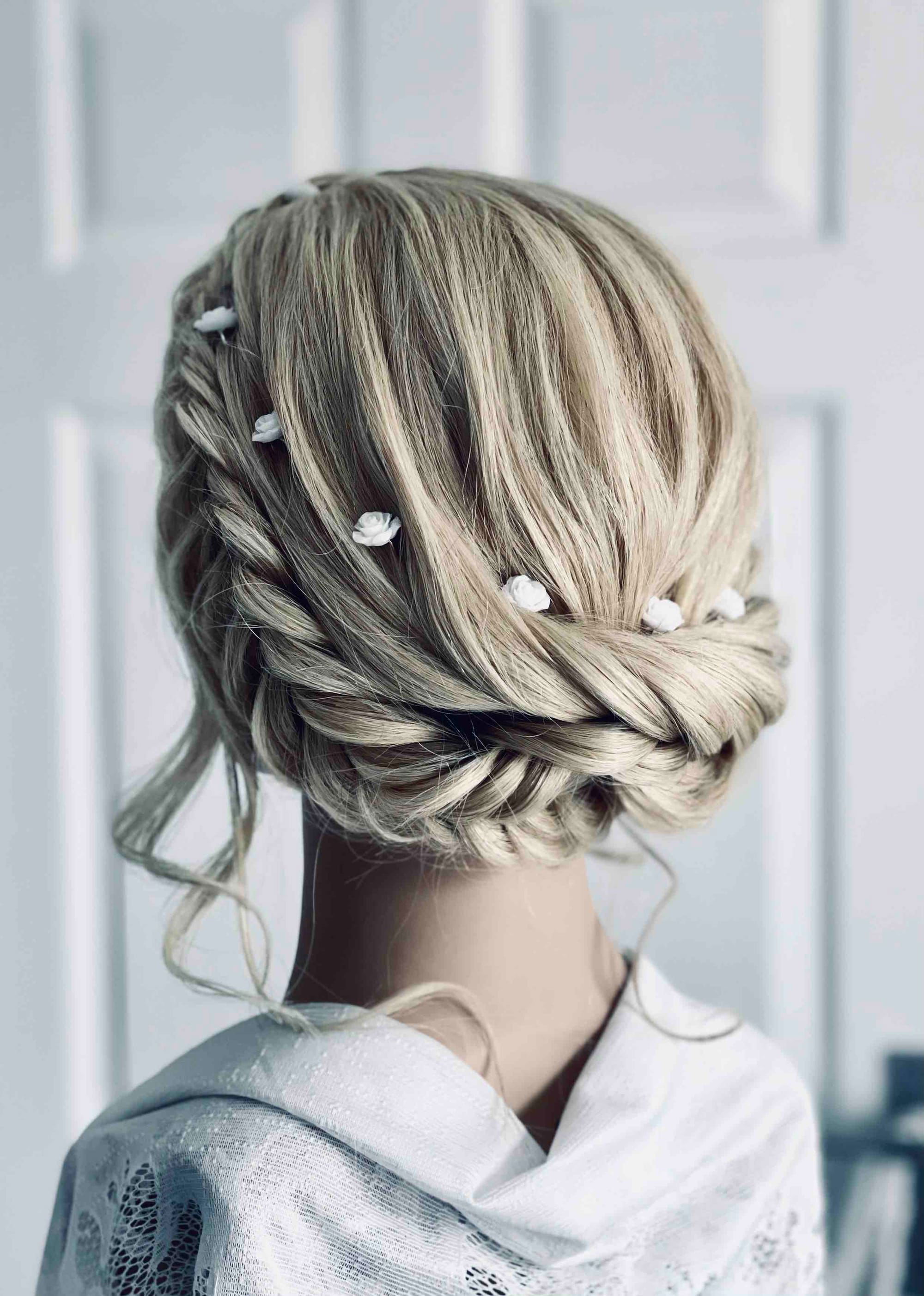 Halo Braid Updo