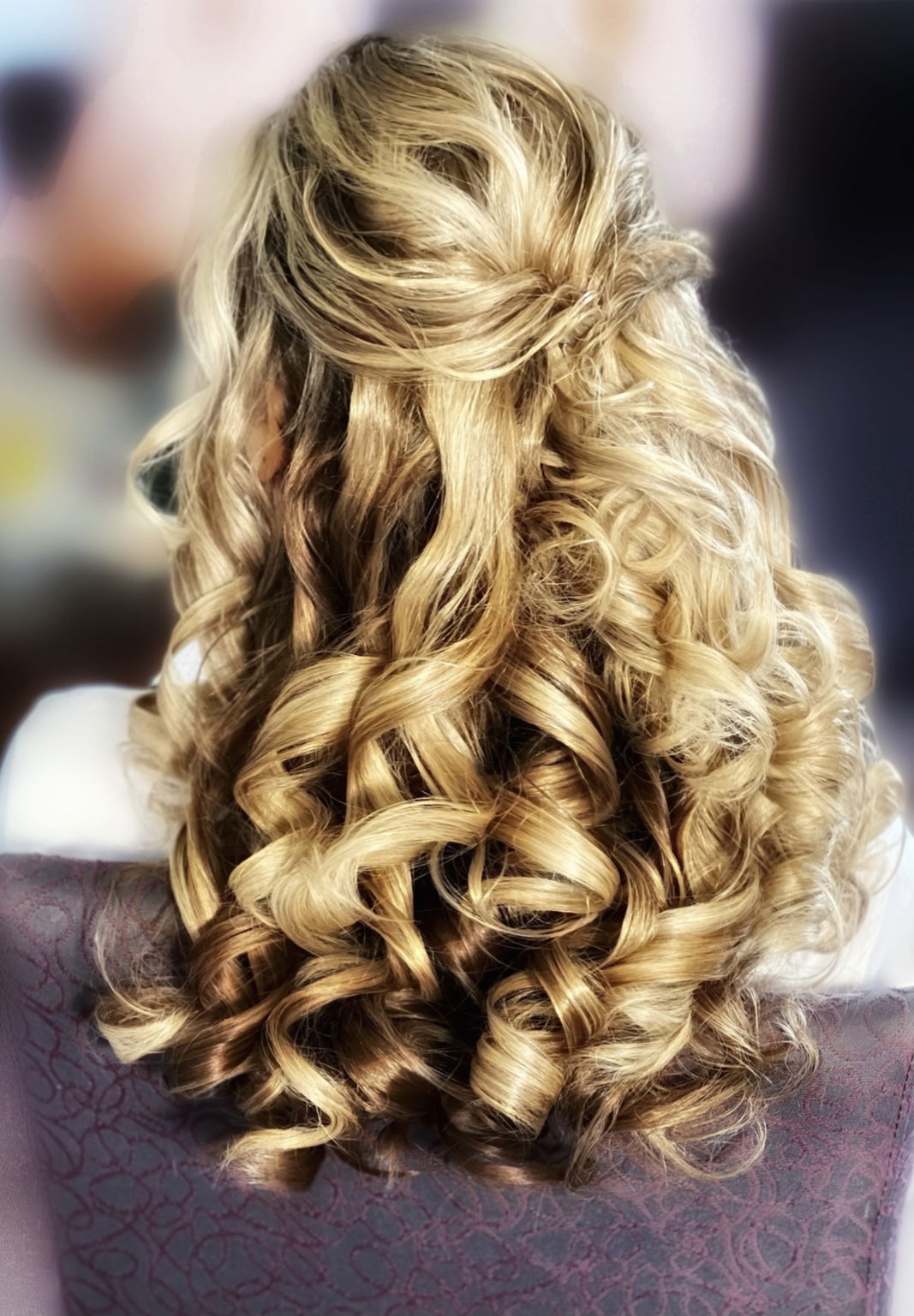 Textured Half Updo