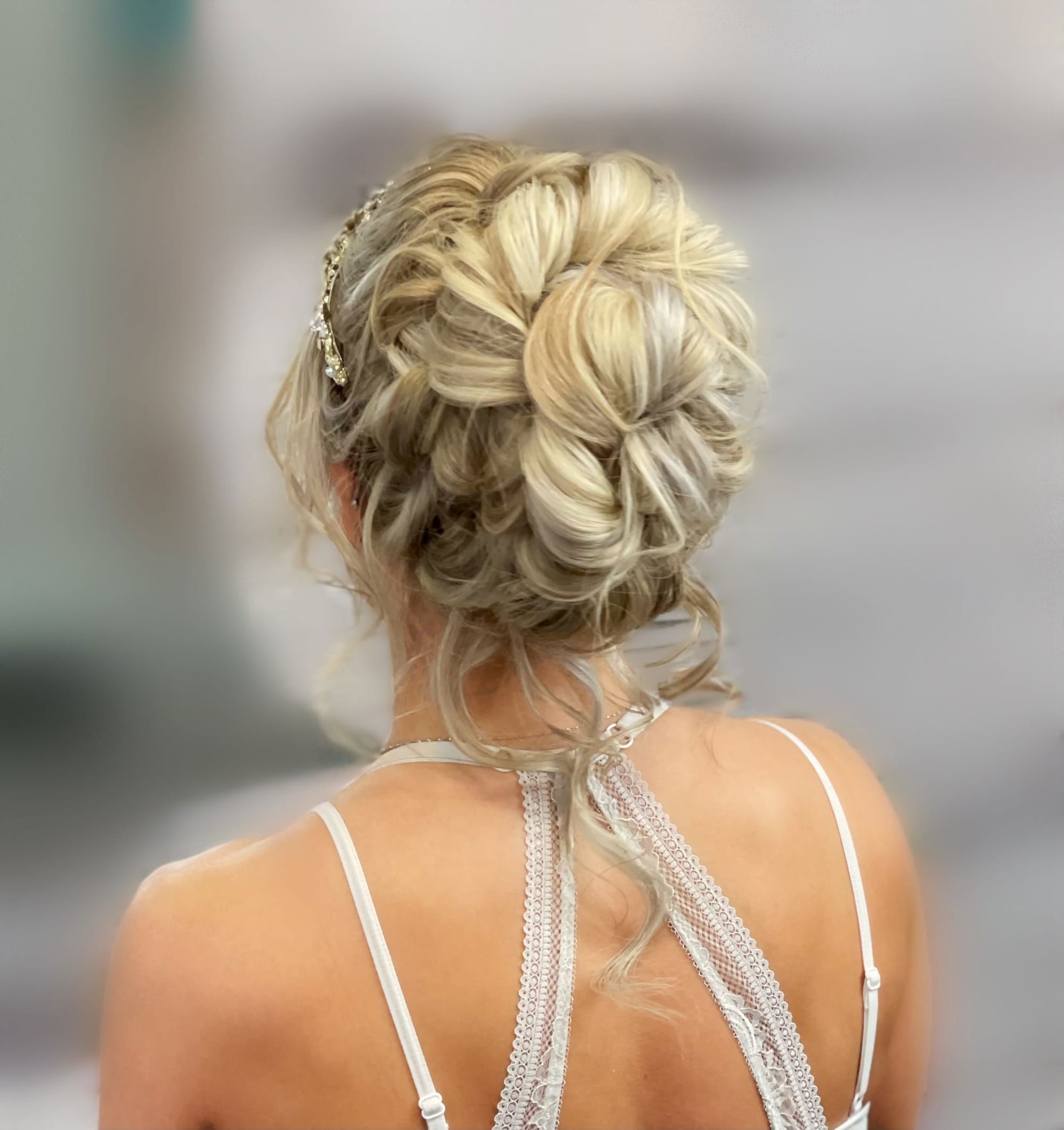 Airy High Bridal Updo