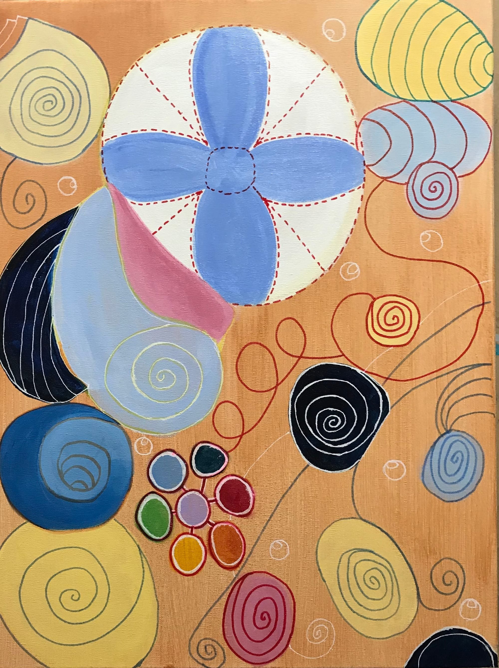SOLD - Recurrence (Inspired by Hilma Klint)