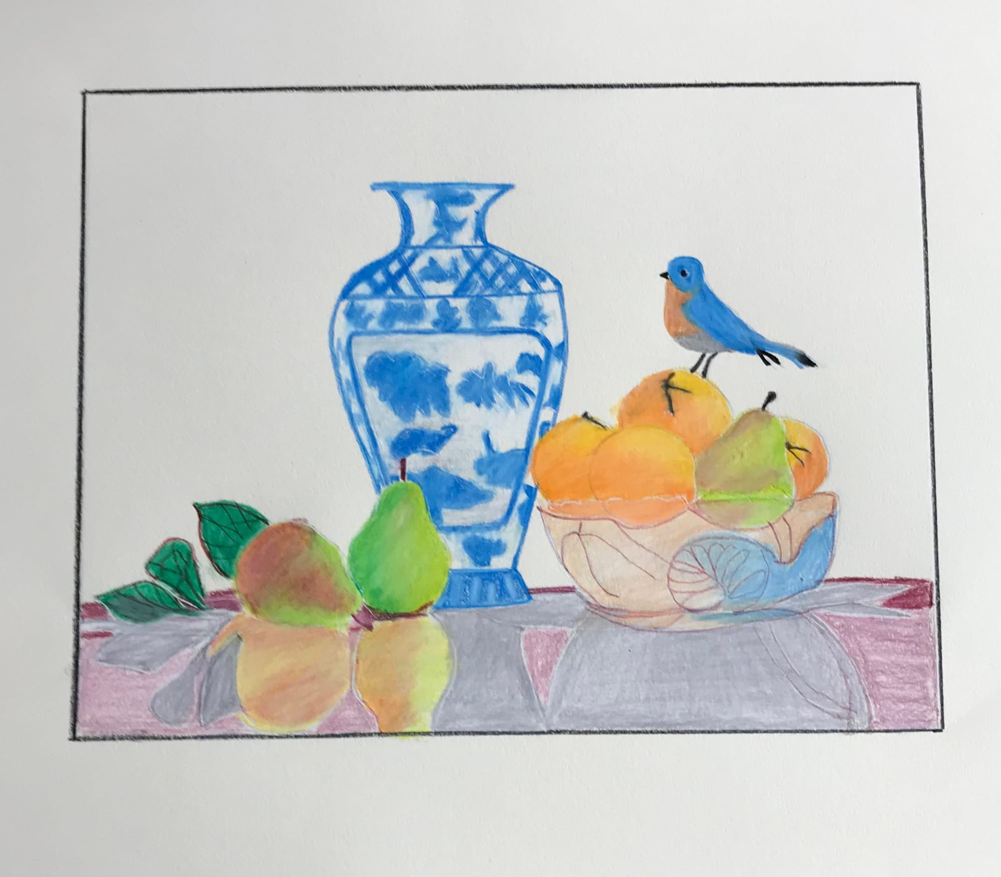 Blue Vase Blue Bird