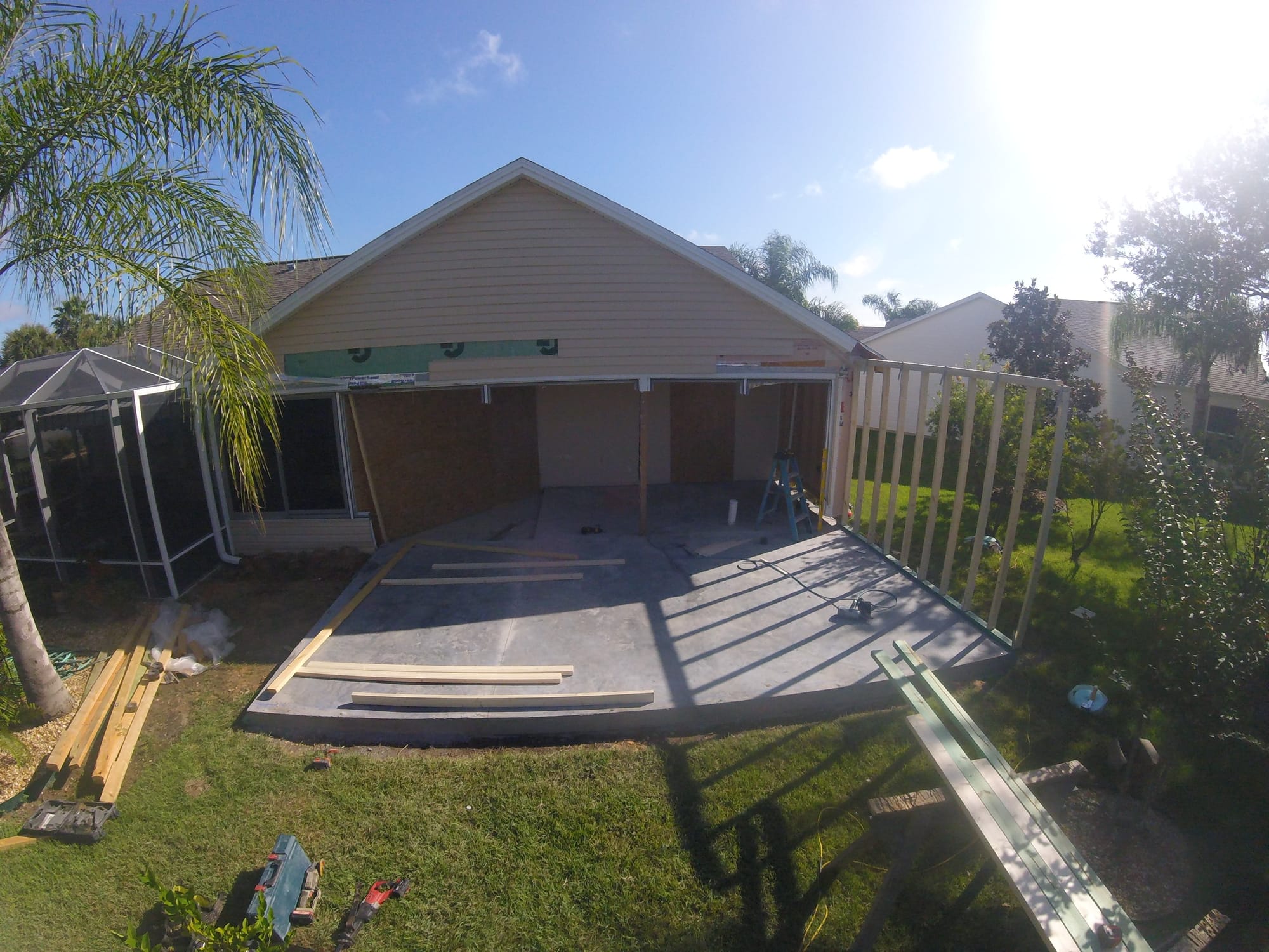 During framing