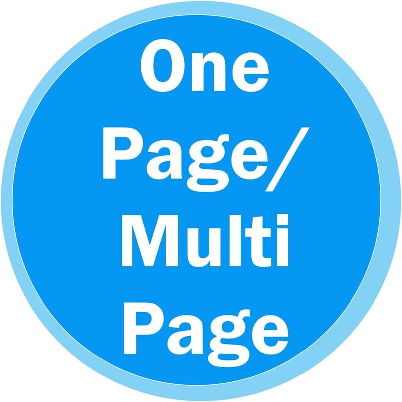 One Page / Multi-Page