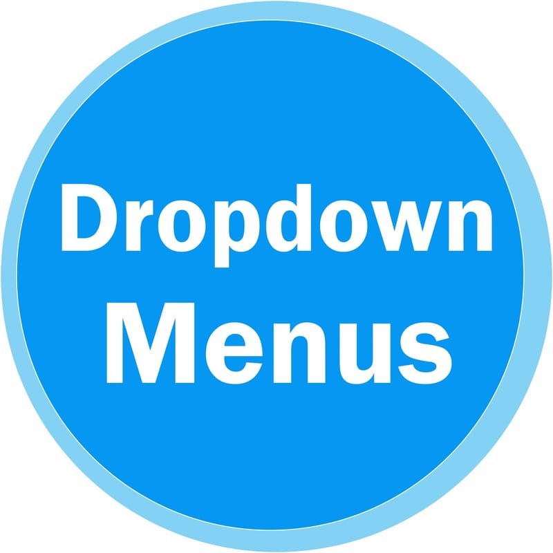 Website Dropdown Menus