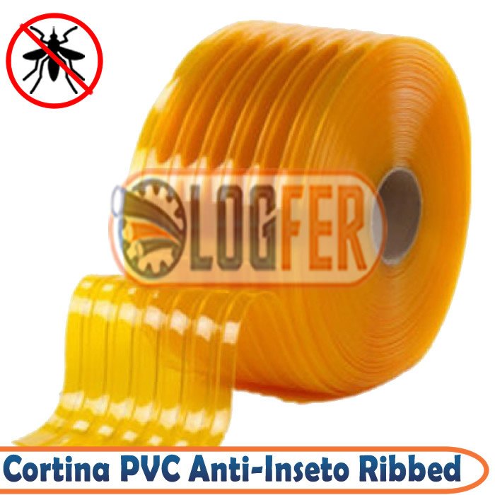 Cortina PVC Anti-inseto Ribbed