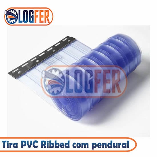 Tira PVC ribbed standart com pendural