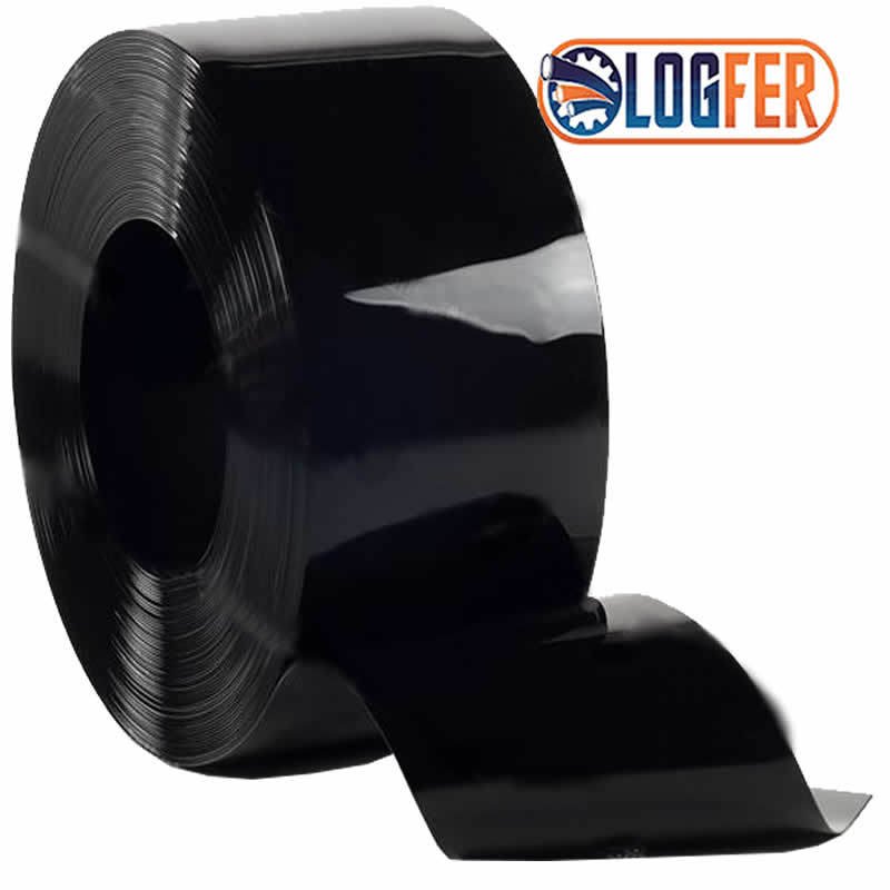 Cortina PVC Flexível opaco preto