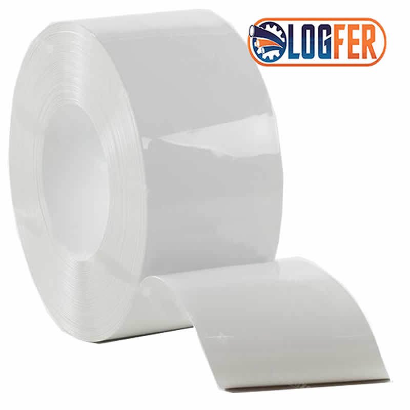 Cortina PVC flexível opaco Branco