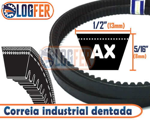 AX59 PIX Correa trapezoidal dentada