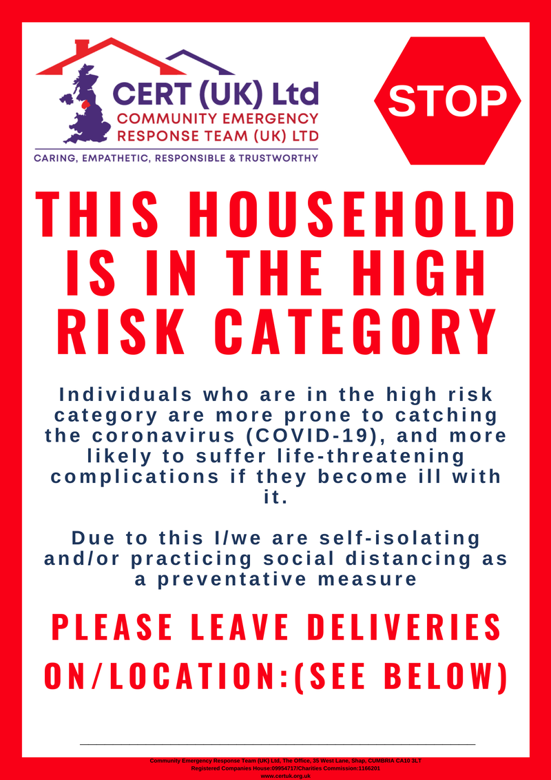 High Risk Category Poster