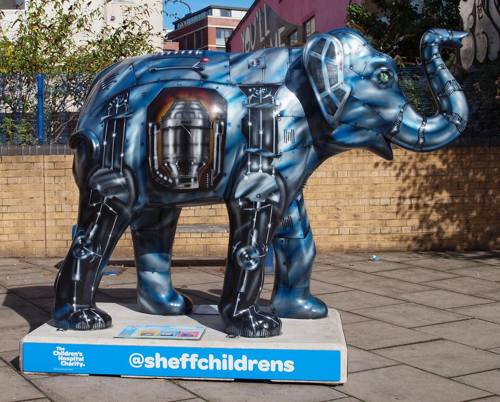 Sheffield’s Industrial Mascot in Worldwar I is the elephant