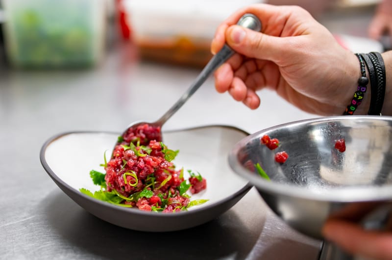 Tartare de bœuf à l’ancienne