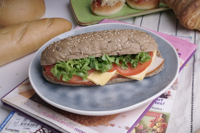 Turkey Sandwich ( Brown Bread ) ساندويش الديك رومي (خبز اسمر)