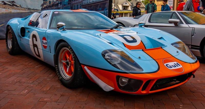 An Original Gulf Livery Car Lemans Winning Ford Gt