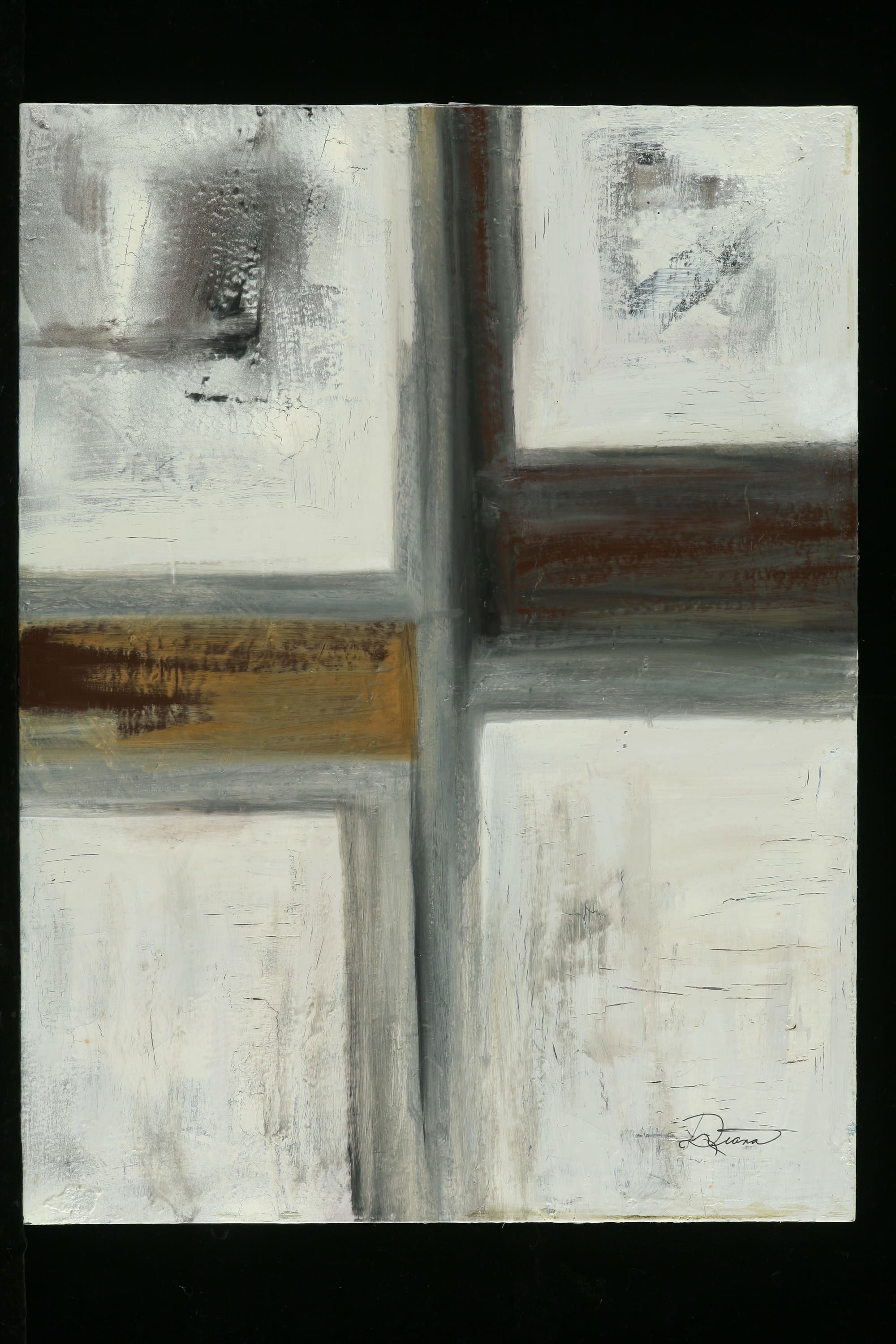 © Diane Holland 2020. www.dianehollandart.com   BARN WINDOWS.     Oil on Canvas, 40" x 30"