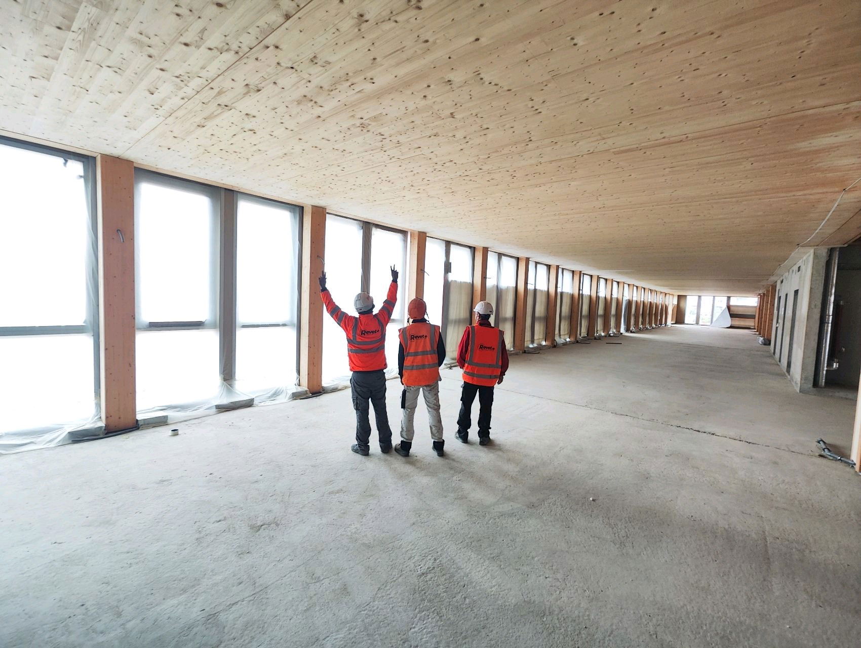 ARBORETUM NANTERRE- MATHIS - SOUS FACES PLANCHERS CLT AVANT APPLICATION