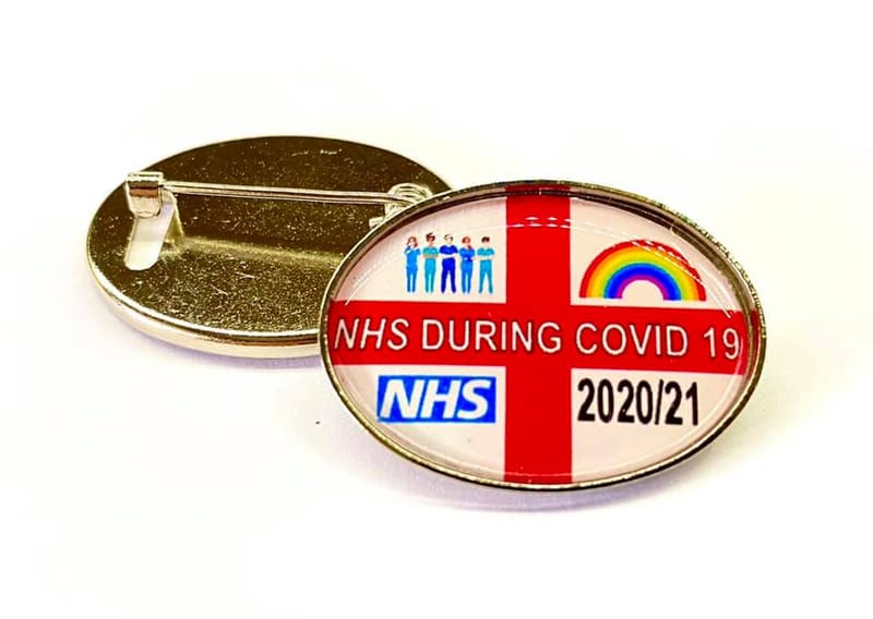 NHS George Cross Pin Badge - FIVE STAR LOCAL