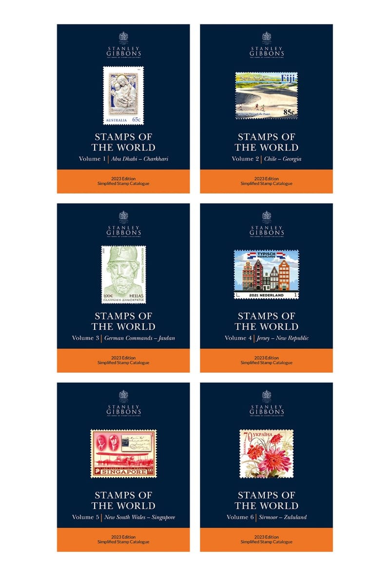 2023 Stamps Of The World Set Of 6 Catalogues