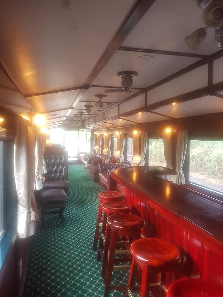The bar car on the Pride of Africa