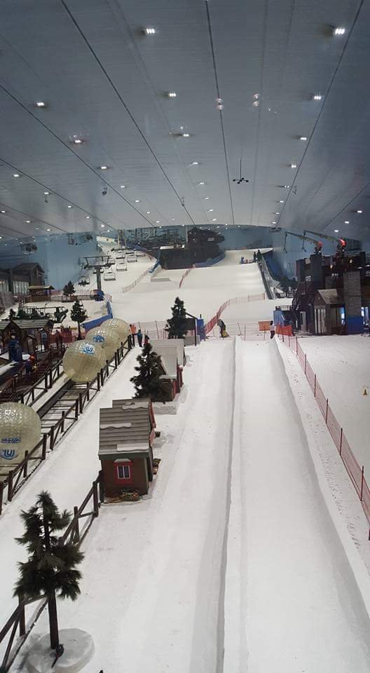 Skiing, yes, skiing in a Dubai mall