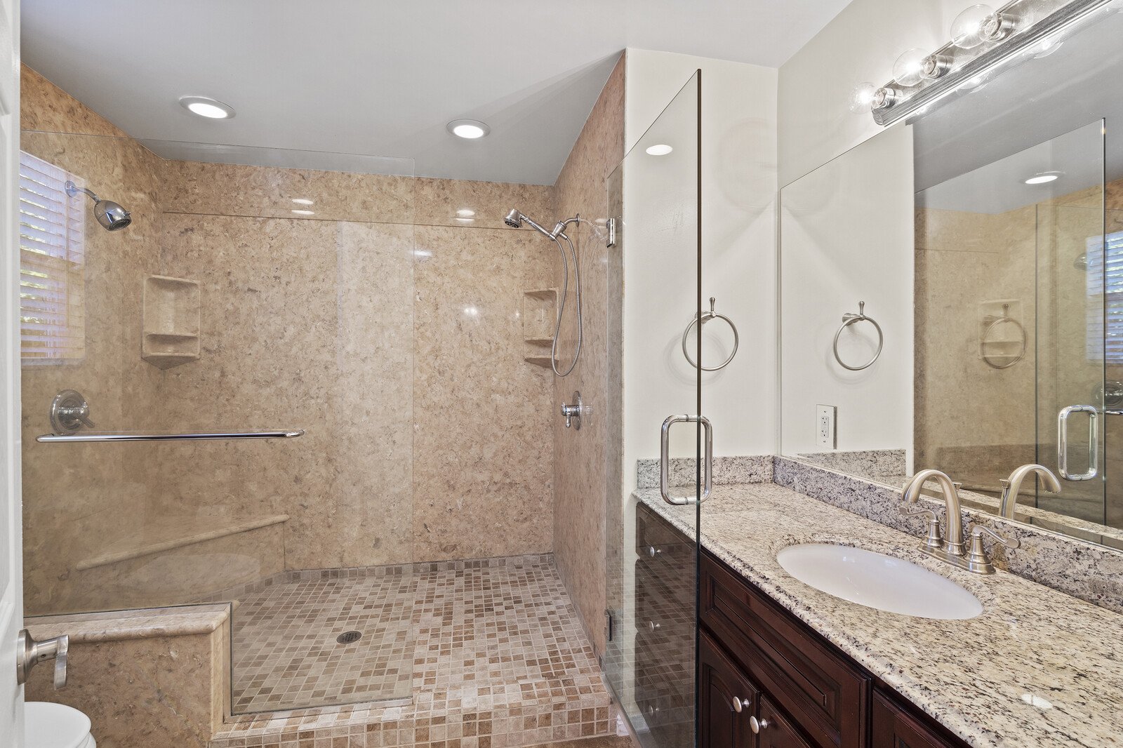 UPDATED MASTER BATH WITH OVERSIZED SHOWER