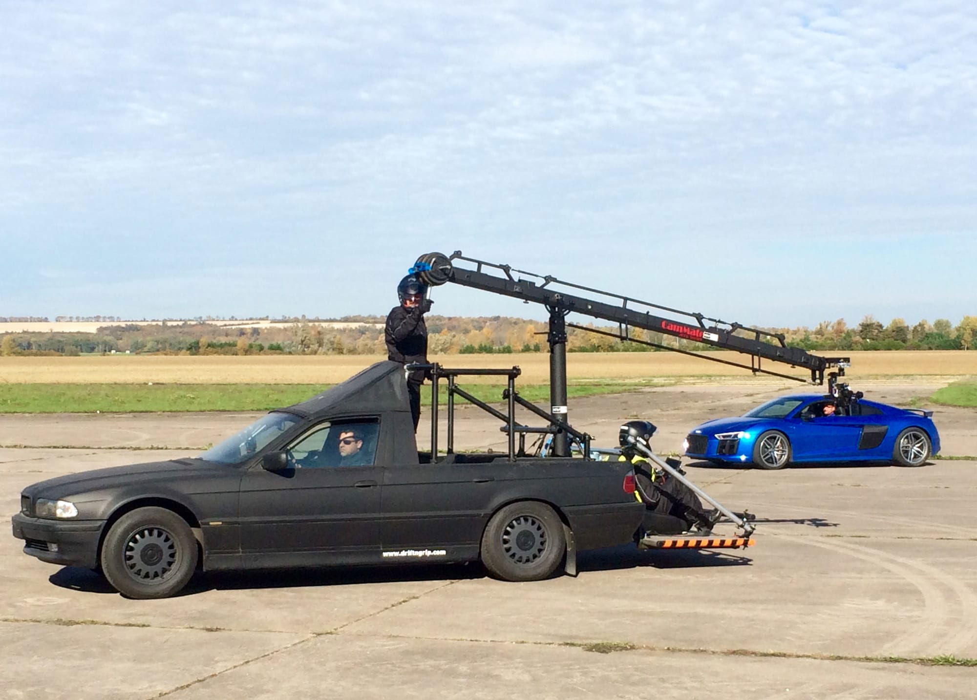 Tournage Top Gear avec la Travelling V12