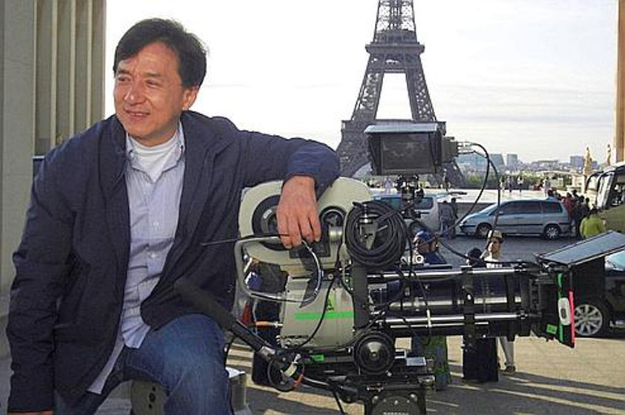 Jackie CHAN en tournage à Paris