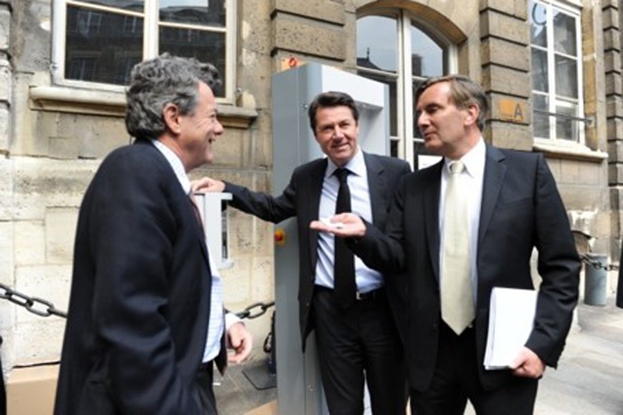 Jean-Louis BORLOO ancien ministre de l'Ecologie avec Christian ESTROSI, maire de Nice.
