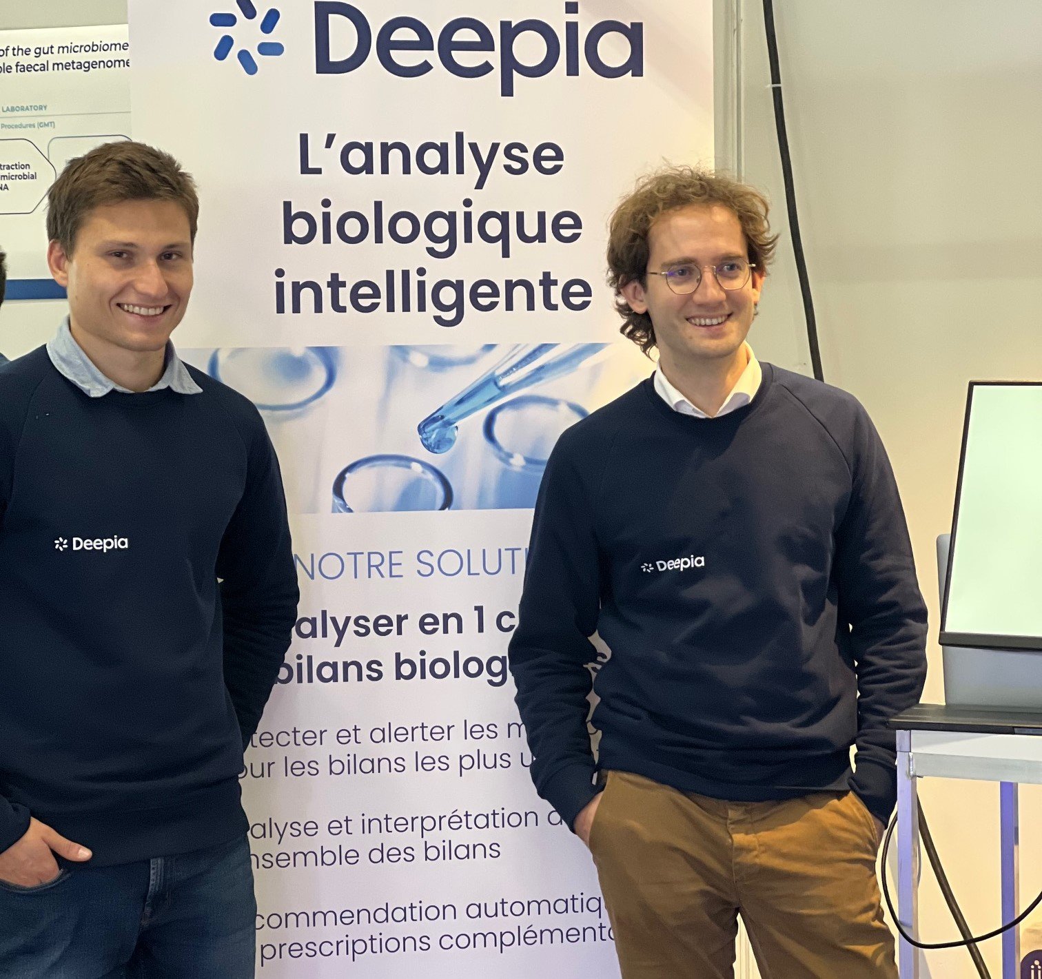 Maxime Langevin (CEO) et Dan Ringwald (CTO) de Deepia aux JIB (journées de l'innovation en biologie)