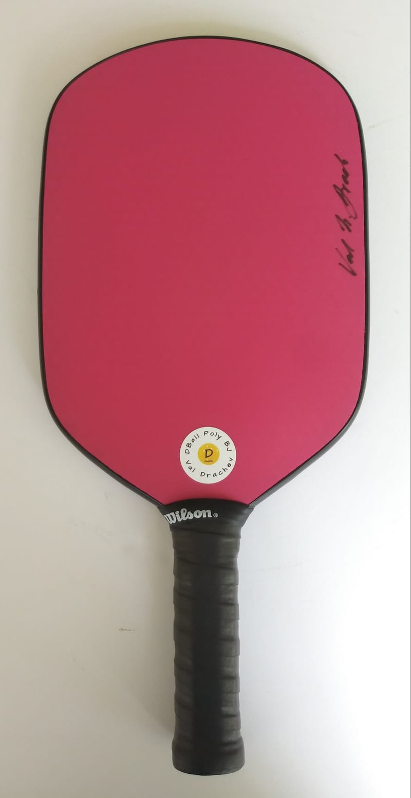 DBall Poly BJ Pickleball Paddle. Pink DBall Paddles