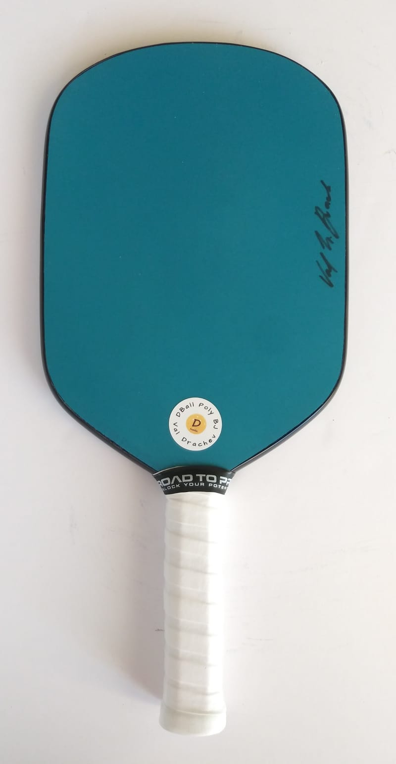 DBall Poly BJ Pickleball Paddle. Teal/Blue DBall Paddles