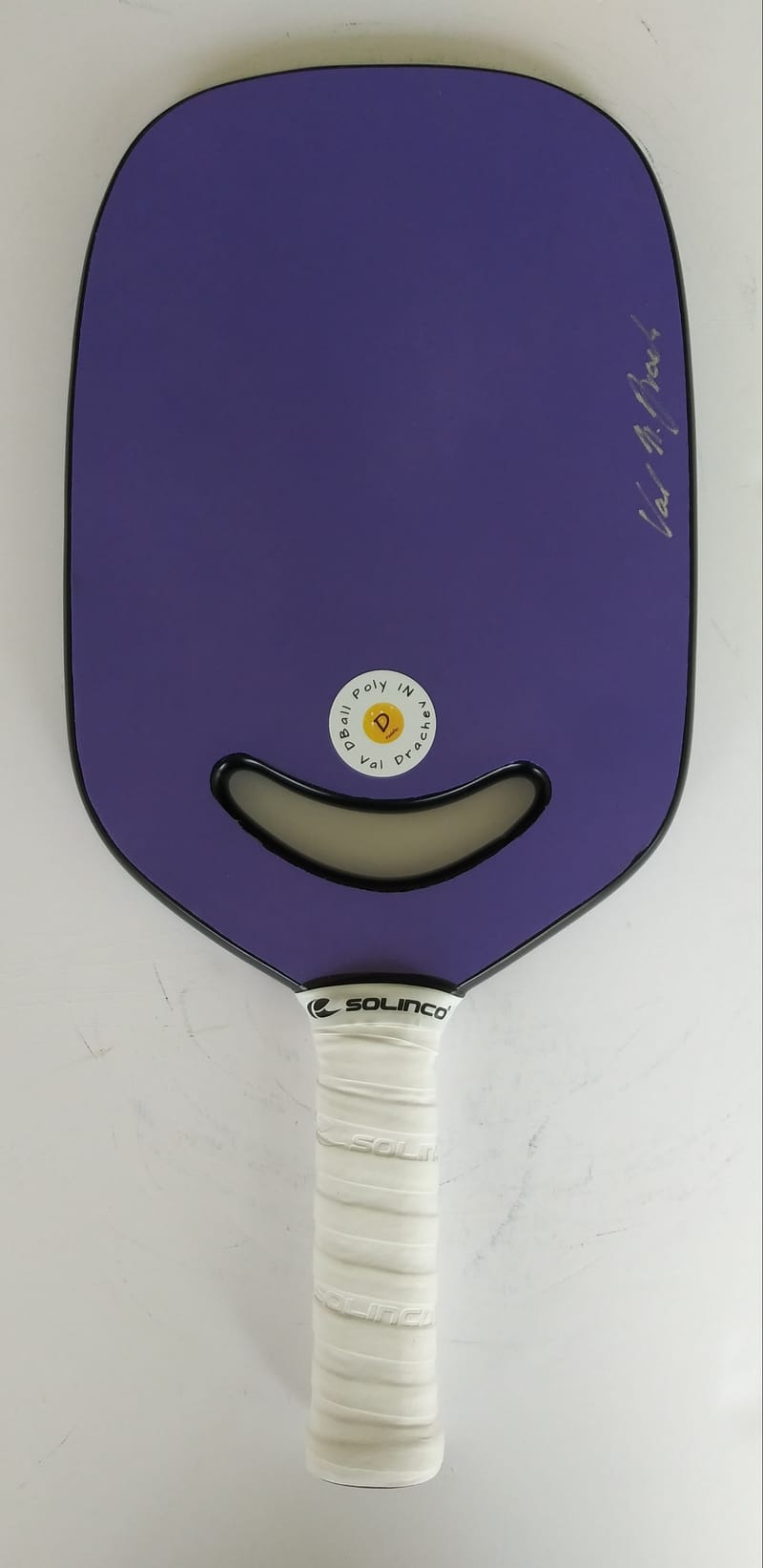 DBall Poly IN Pickleball Paddle. Purple/ with cutout DBall Paddles