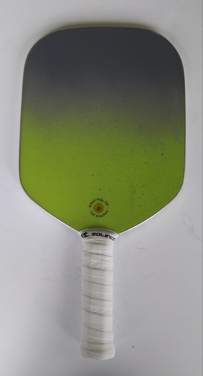 DBall Poly TR Pickleball Paddle. Lime/Grey/long handle DBall Paddles