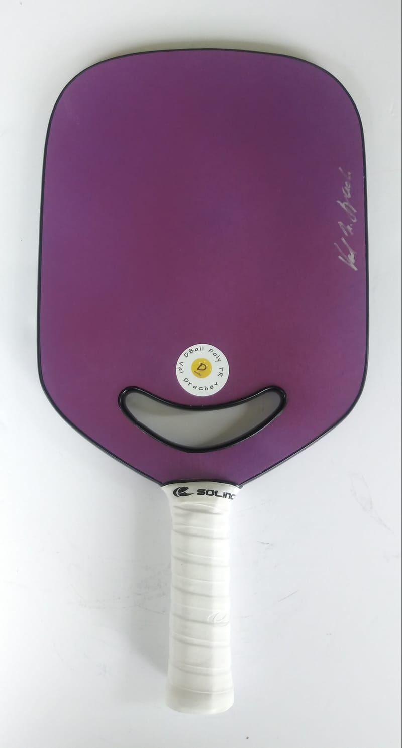DBall Poly TR Pickleball Paddle. Magenta/Purple/with cutout/ Short