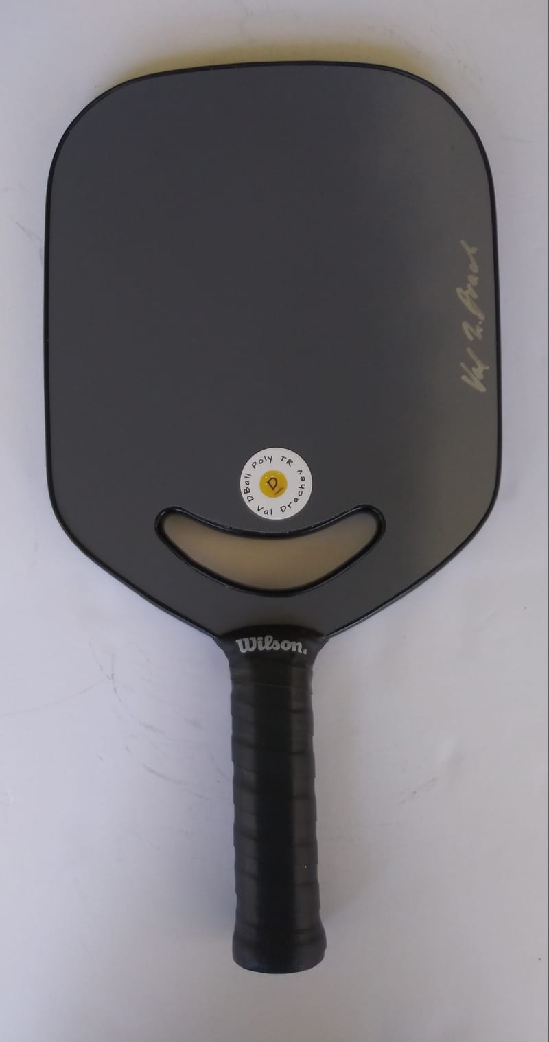 DBall Poly TR Pickleball Paddle. Grey/ with cutout /long handle DBall