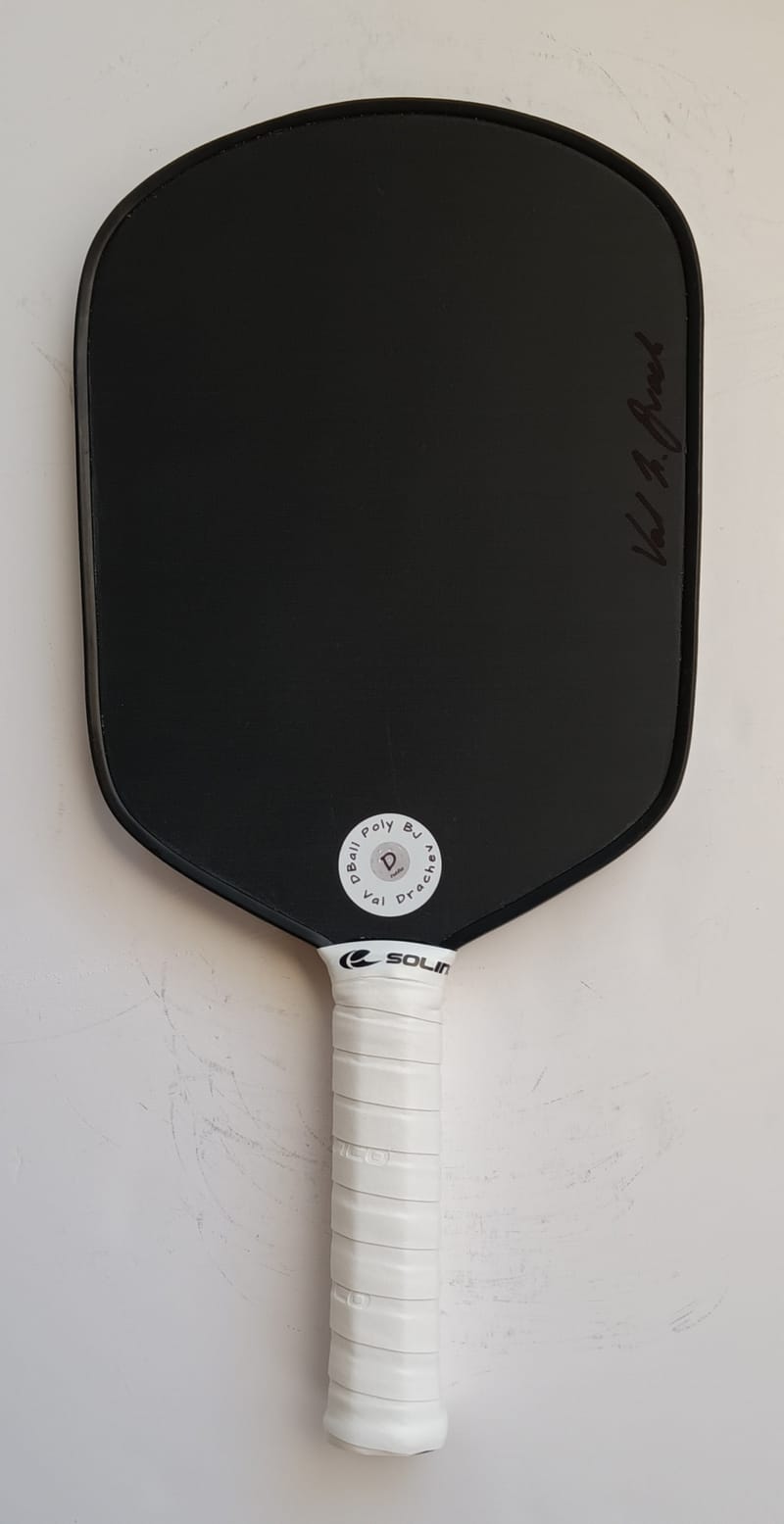DBall Poly BJ(wide) Pickleball Paddle. Matte Charcoal/Experimental
