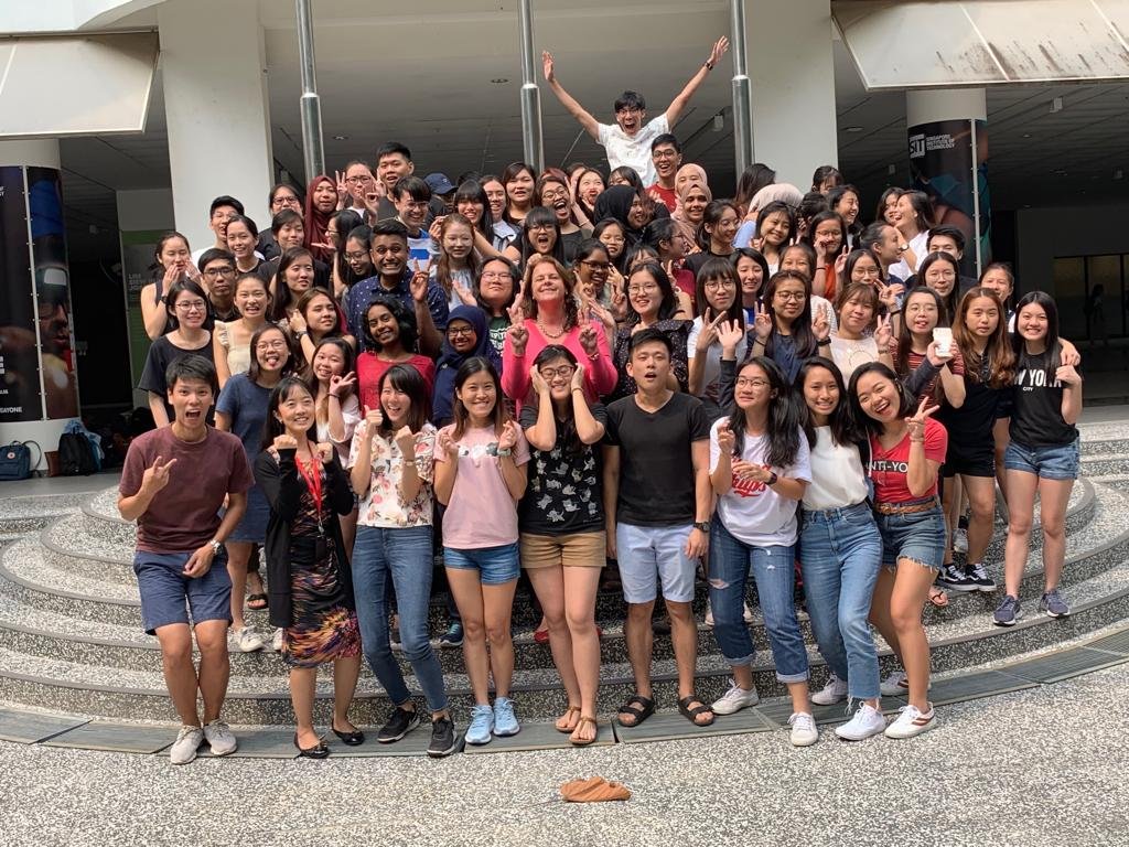 OT students learning the VdTMoCA at Singapore Institute of Technology, 2019
