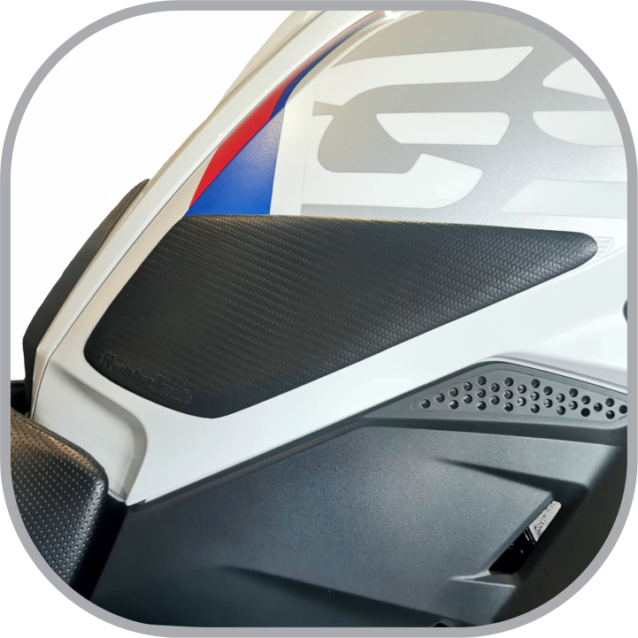 Motorcycle side protection pads R1250GS Rallye, Triple Black