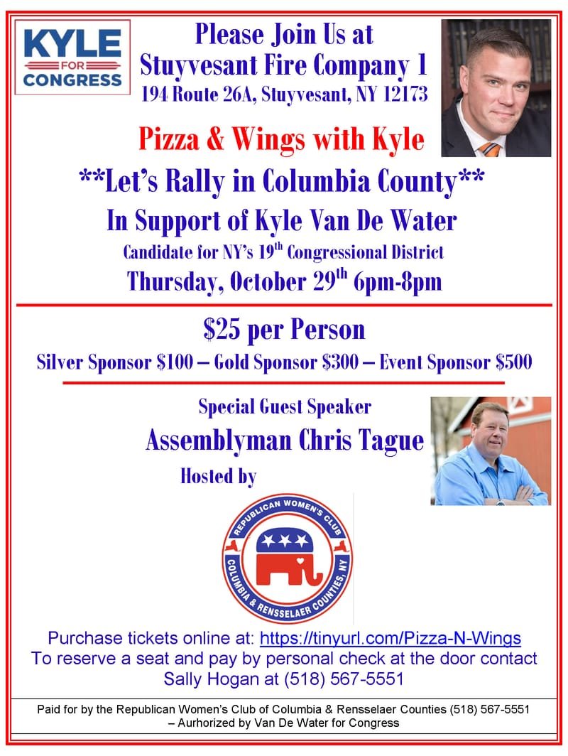 Let's Rally in Columbia County for Kyle Van De Water
