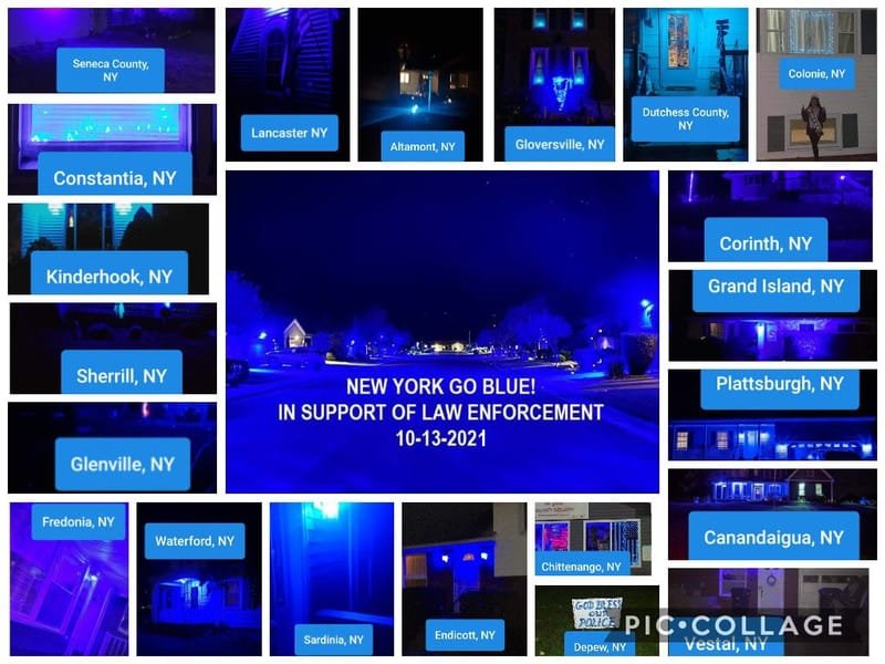 "NY Goes Blue" In Support of Law Enforcement