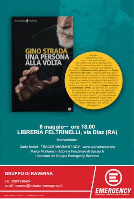 Presentazione libro "Una persona alla volta" di Gino Strada