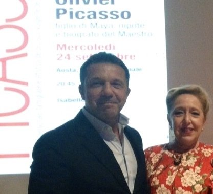 Olivier Picasso e Isabelle Maeght