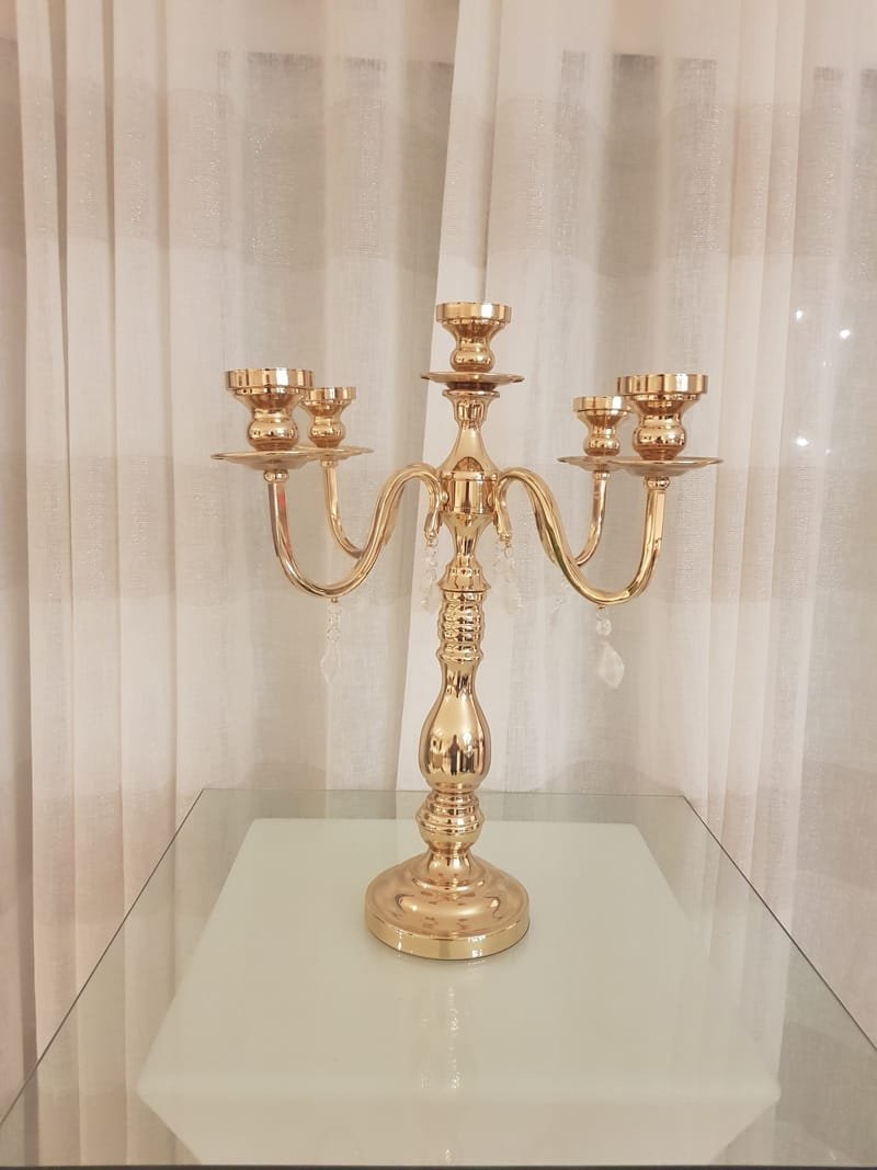 chandelier gold 50 cm 10€ HT
