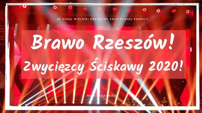 Brawo RZESZÓW - Zwycięzcy Ściskawy na WOŚP 2020 image