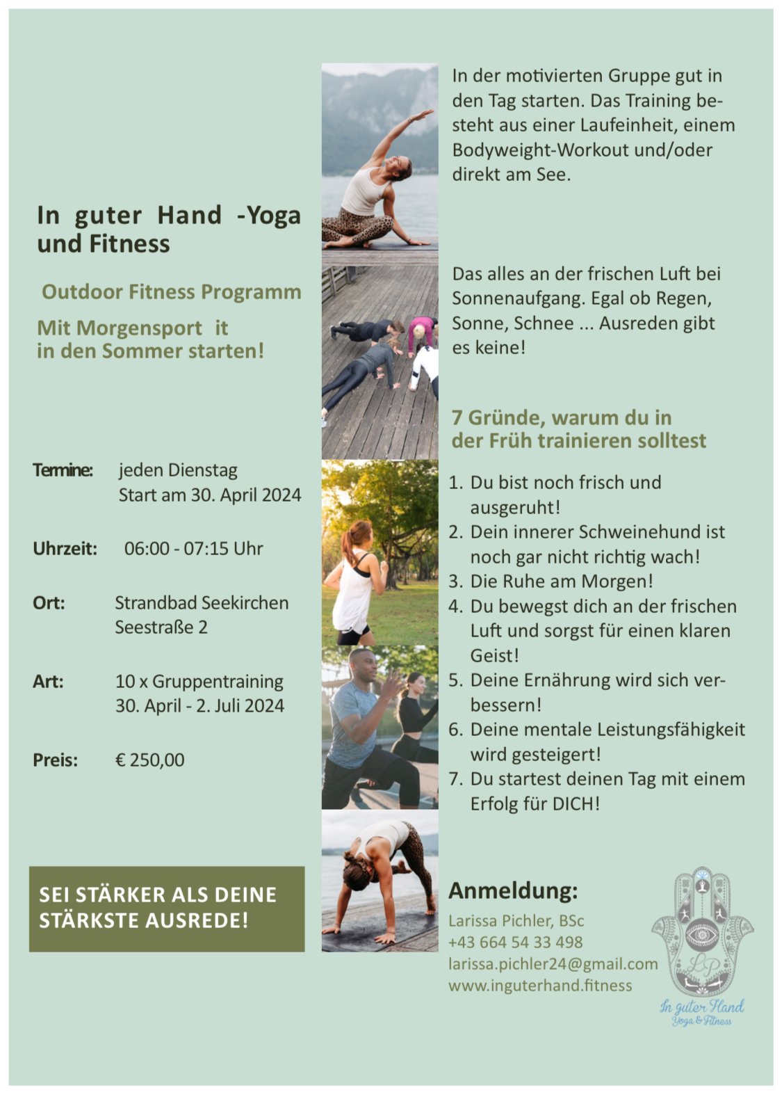 10-Wöchiges Outdoor Fitnessprogramm am Morgen ab 30.4.2024