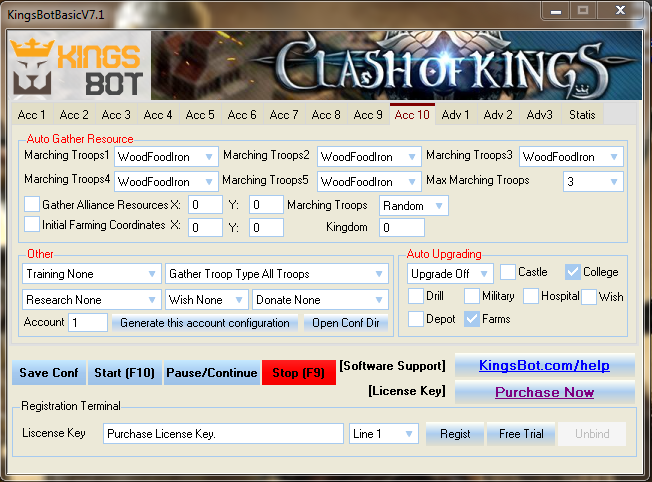 clash of kings farming bot, KINGBOT