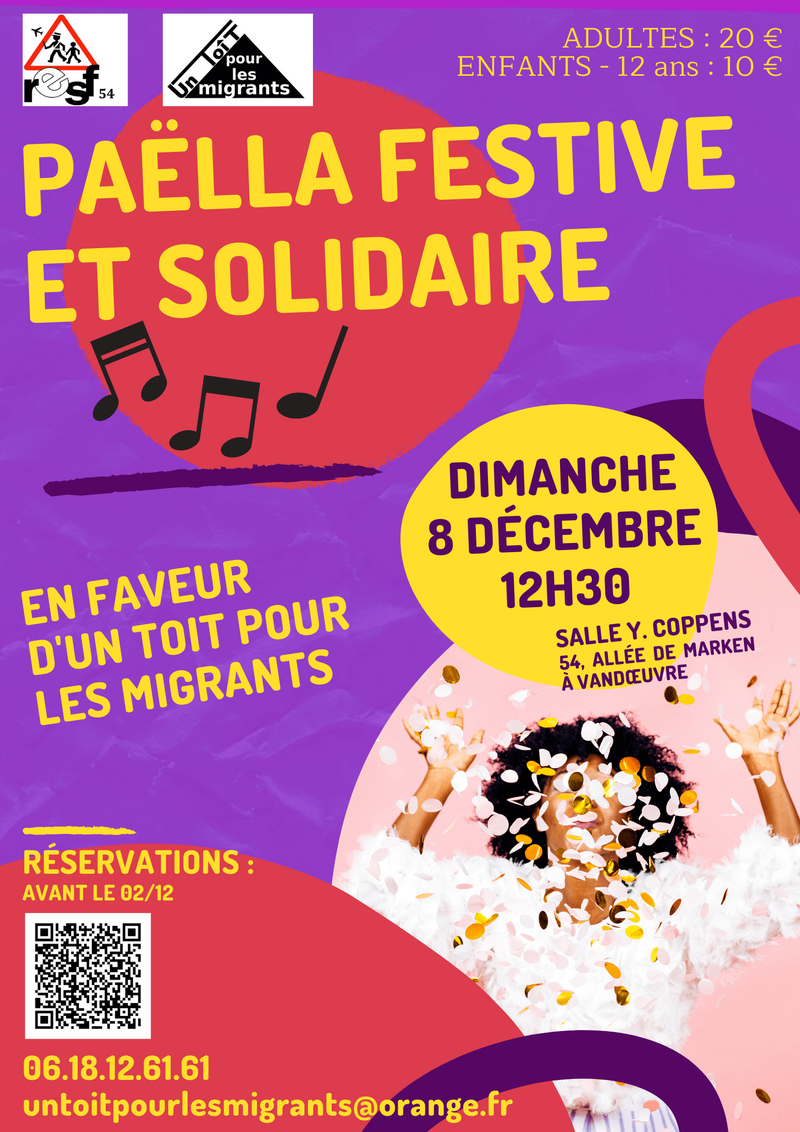 Paëlla festive et solidaire