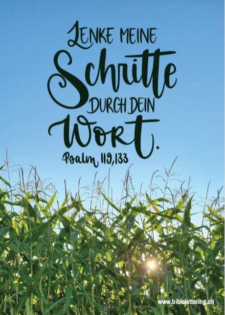 Psalm 119, 133 biblelettering.ch