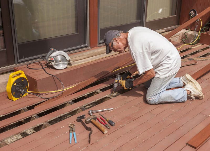 Deck Repairs and Stain